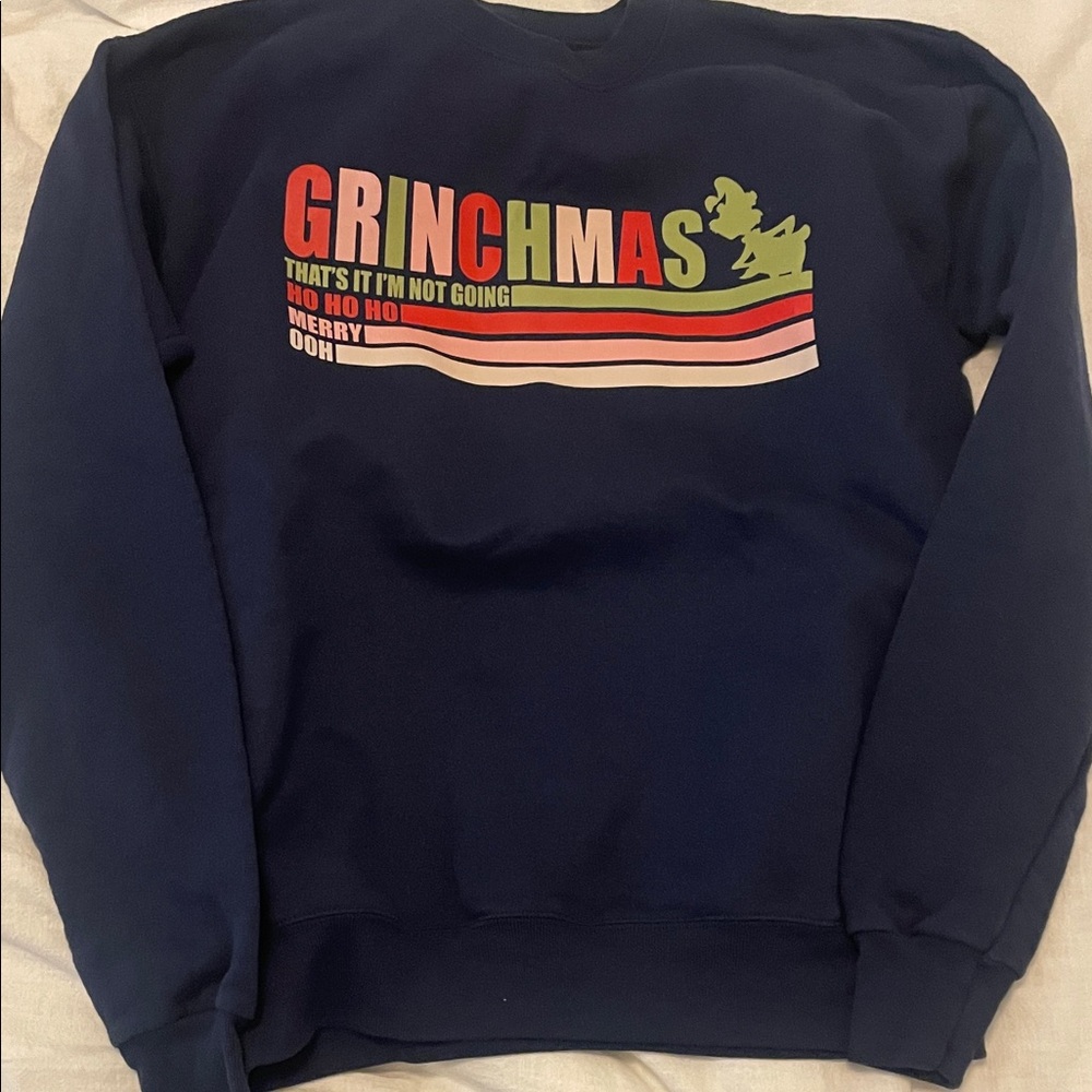 Grinchmas Navy Sweater